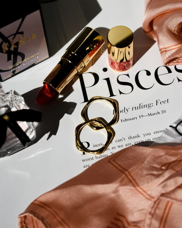 Lipstick on a magazine
